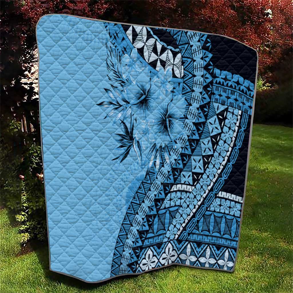 Bula Fiji Quilt Turquoise Kaivity Masi Tapa