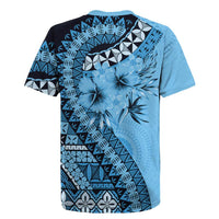 Bula Fiji Rugby Jersey Turquoise Kaivity Masi Tapa