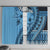 Bula Fiji Window Curtain Turquoise Kaivity Masi Tapa