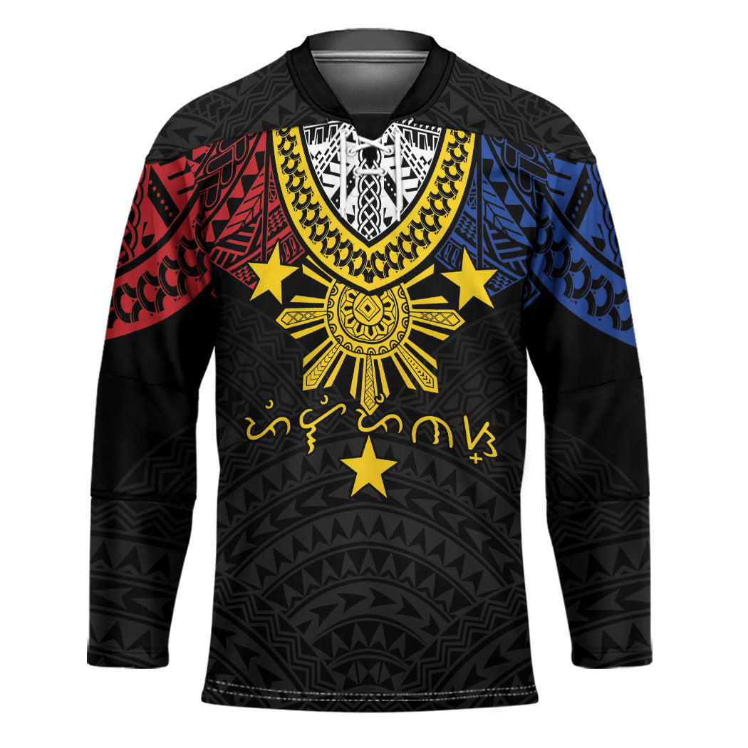 Philippines Heritage Baybayin Mix Polynesian Hockey Jersey