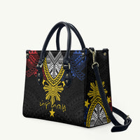 Philippines Heritage Baybayin Mix Polynesian Leather Bag