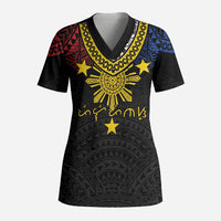 Philippines Heritage Baybayin Mix Polynesian Scrub Top