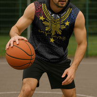 Philippines Heritage Baybayin Mix Polynesian Sleeveless Hoodie