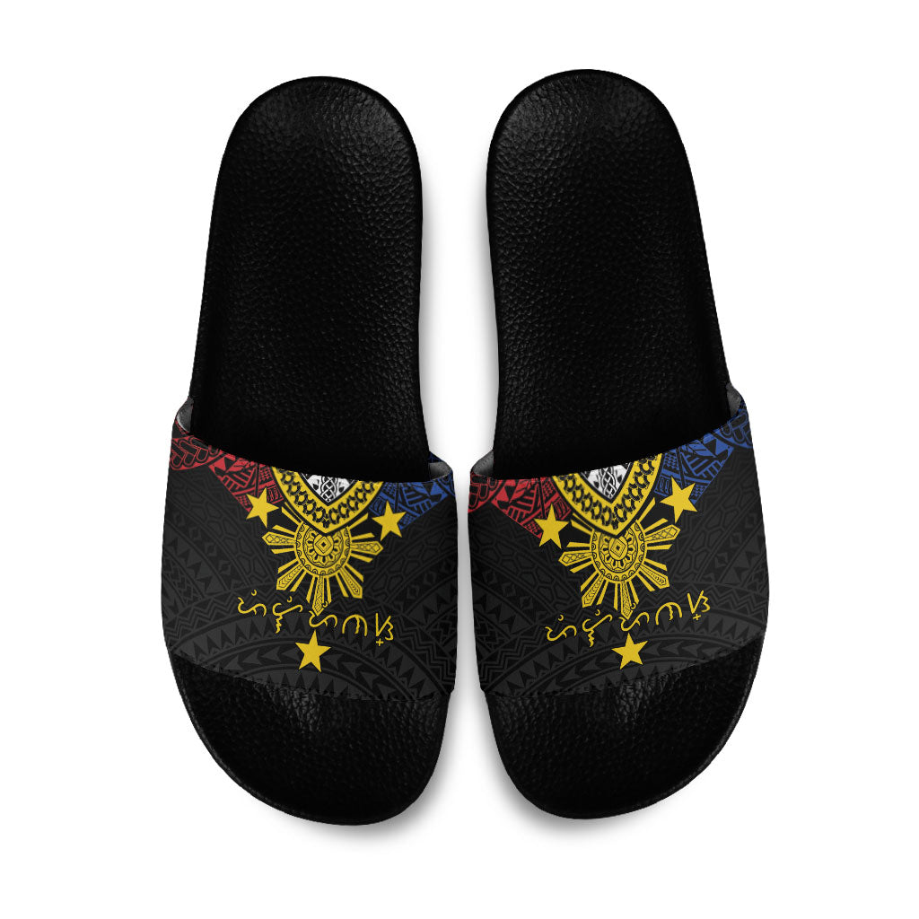 Philippines Heritage Baybayin Mix Polynesian Slide Sandals