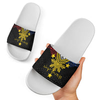 Philippines Heritage Baybayin Mix Polynesian Slide Sandals