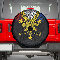 Philippines Heritage Baybayin Mix Polynesian Spare Tire Cover