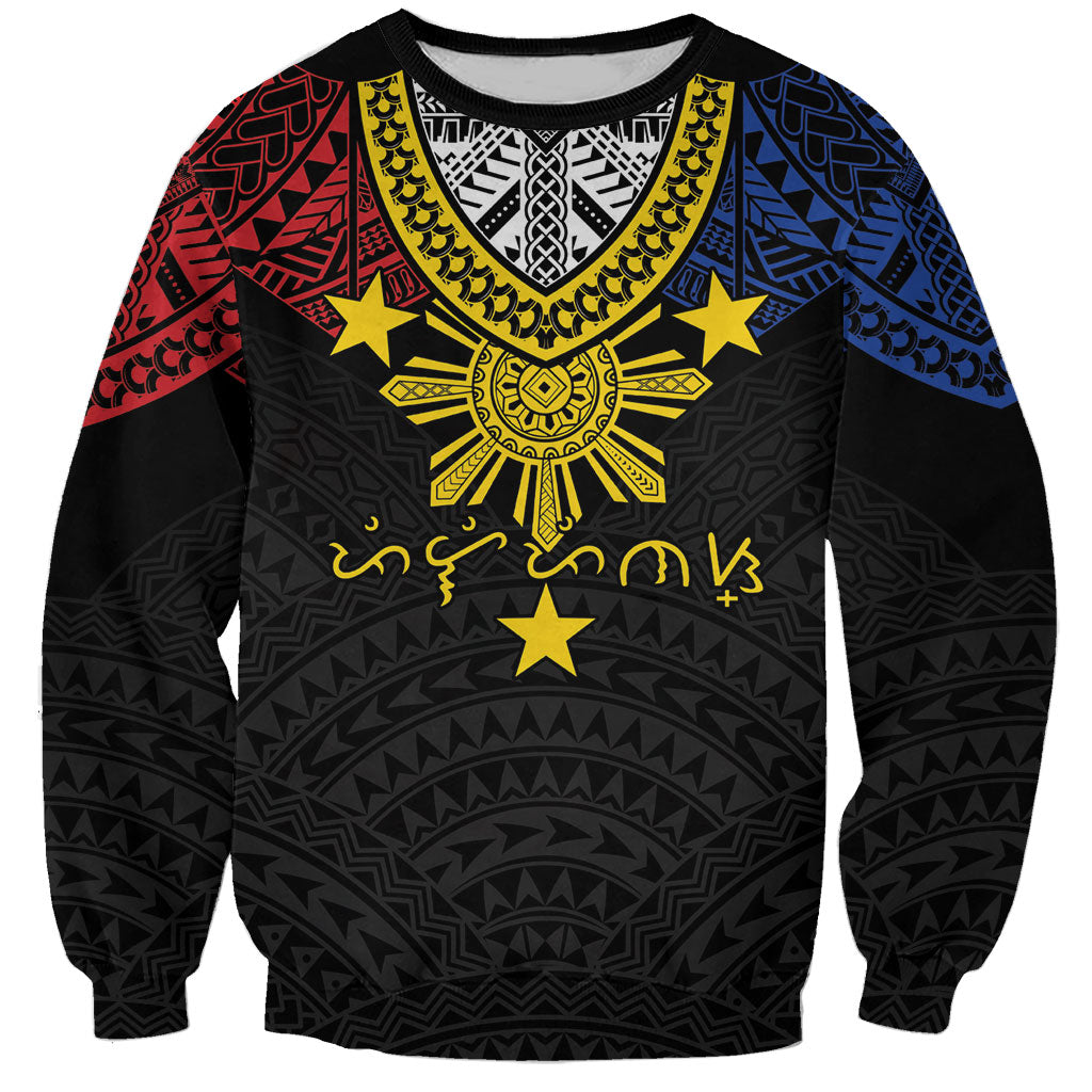 Philippines Heritage Baybayin Mix Polynesian Sweatshirt