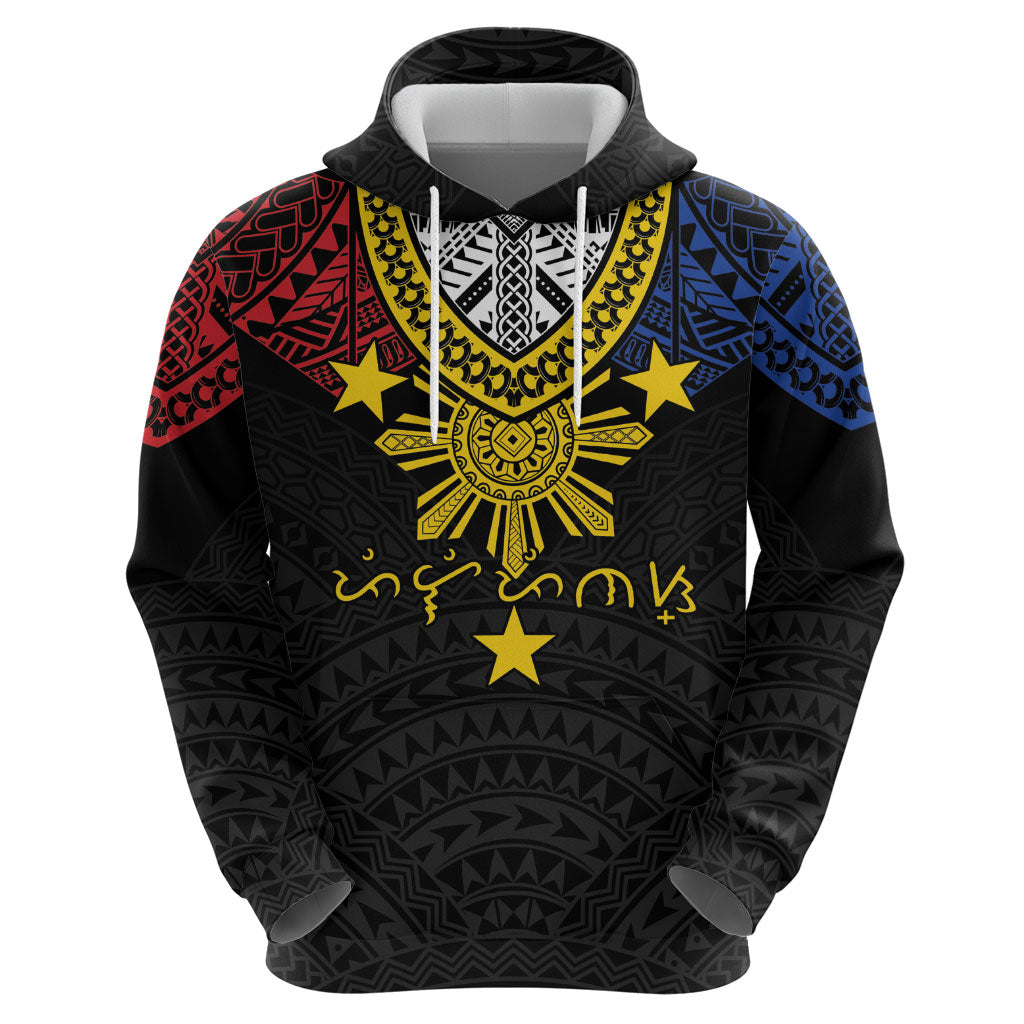 Philippines Heritage Baybayin Mix Polynesian Zip Hoodie LT7 - Polynesian Pride