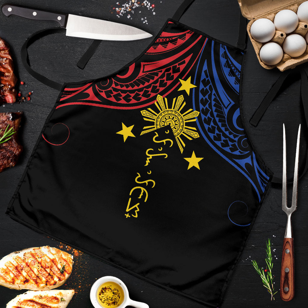 Philippines Heritage Apron Baybayin Philipinas Sun
