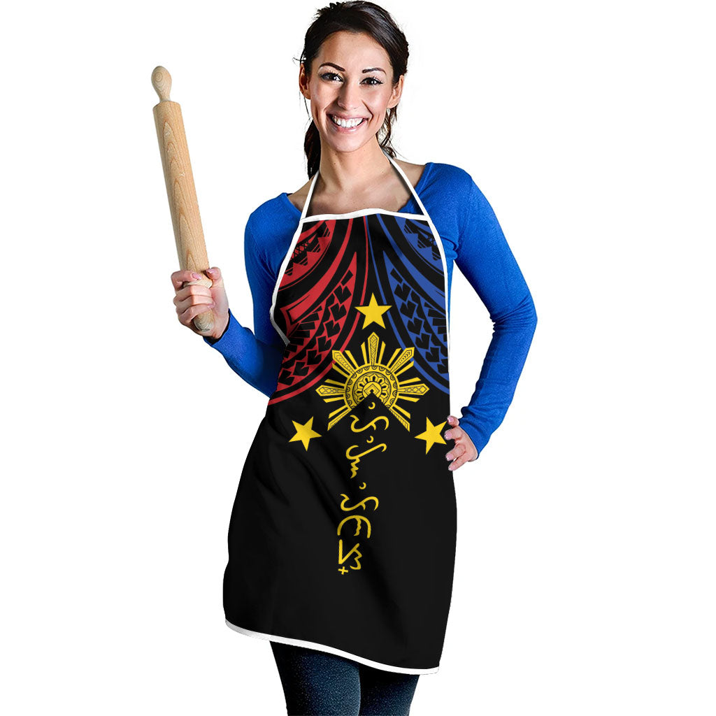 Philippines Heritage Apron Baybayin Philipinas Sun