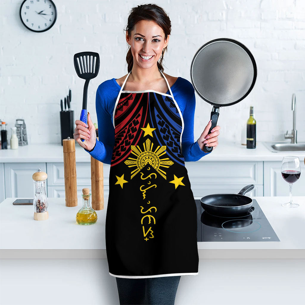 Philippines Heritage Apron Baybayin Philipinas Sun