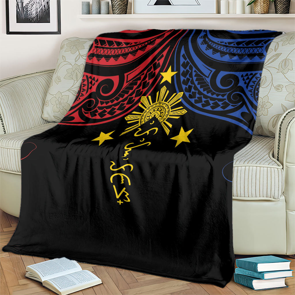 Philippines Heritage Blanket Baybayin Philipinas Sun