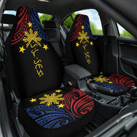 Philippines Heritage Car Seat Cover Baybayin Philipinas Sun