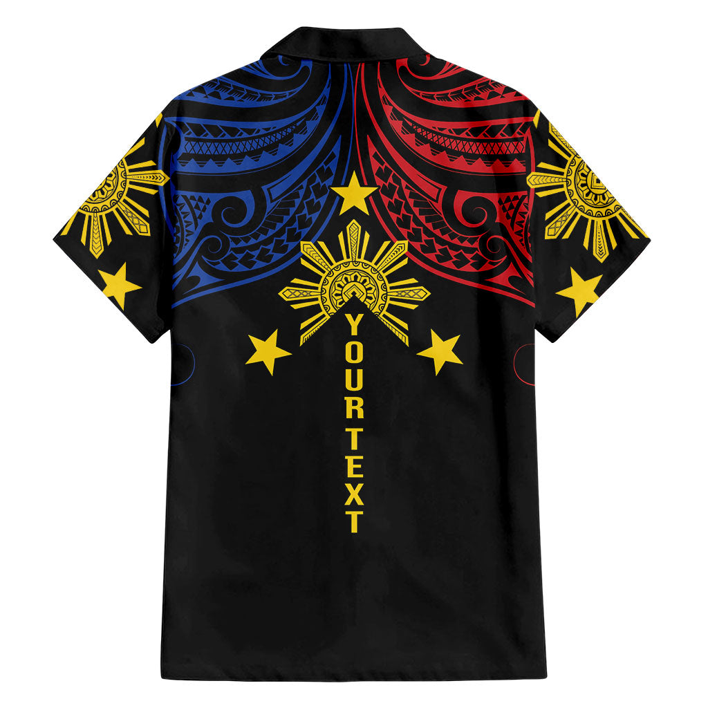Philippines Heritage Personalized Family Matching Puletasi and Hawaiian Shirt Baybayin Philipinas Sun