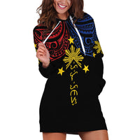 Philippines Heritage Personalized Hoodie Dress Baybayin Philipinas Sun
