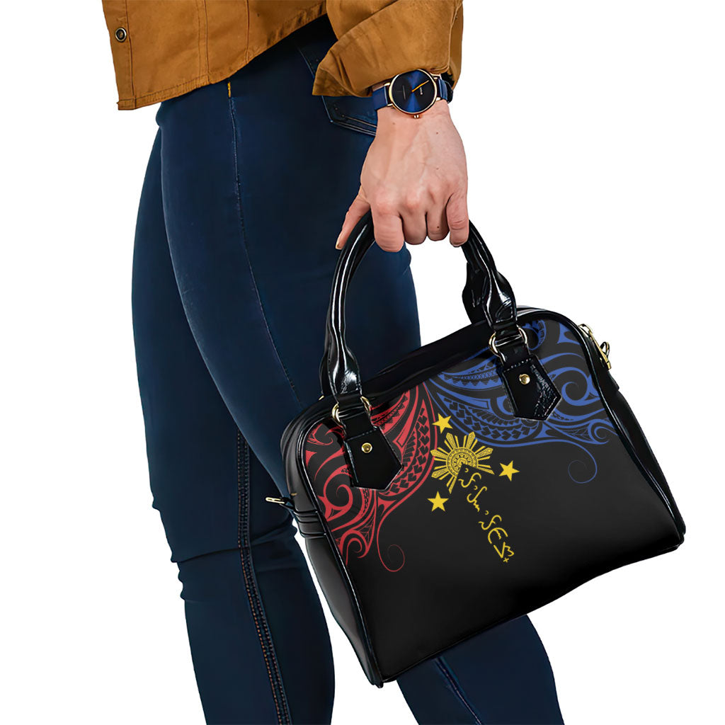 Philippines Heritage Shoulder Handbag Baybayin Philipinas Sun