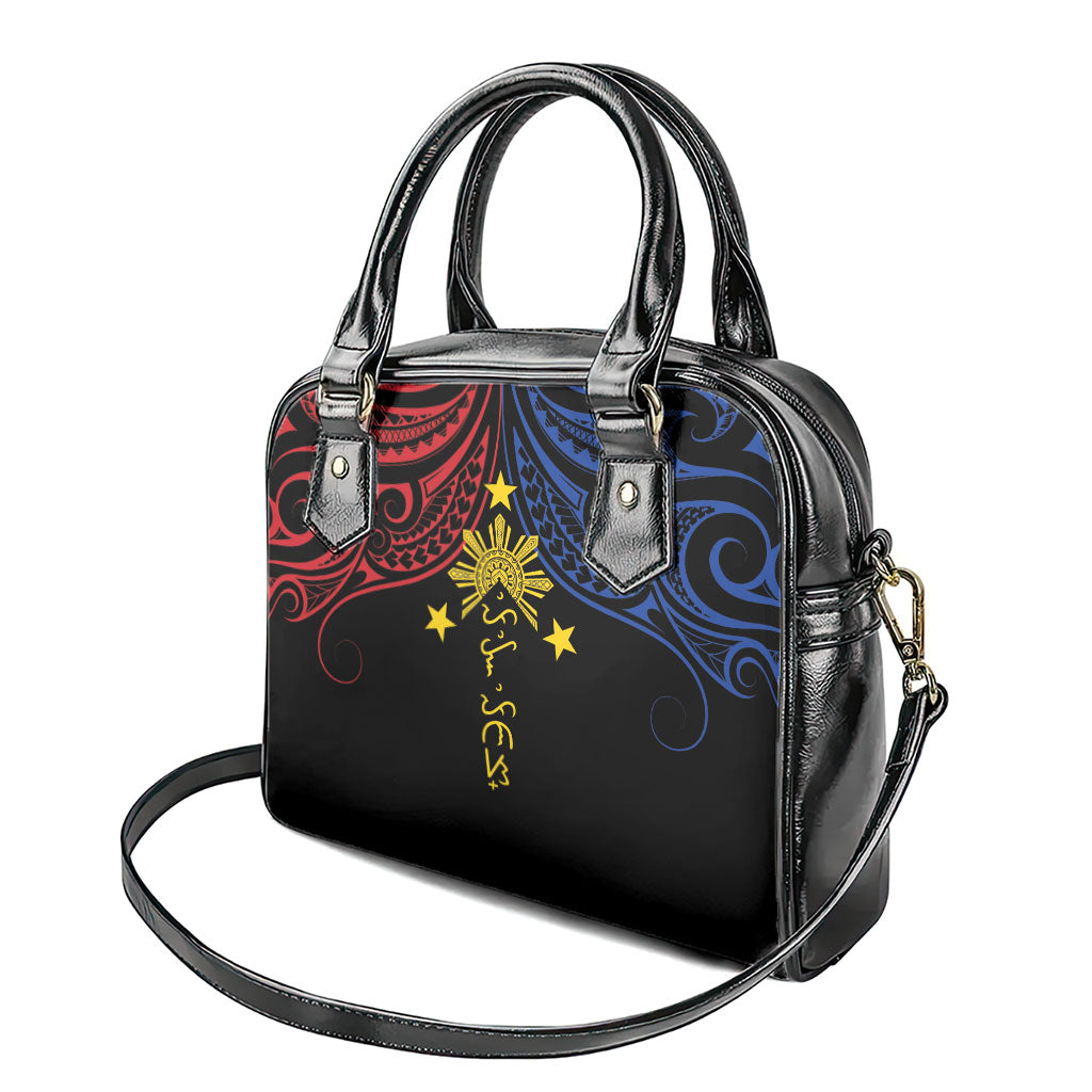 Philippines Heritage Shoulder Handbag Baybayin Philipinas Sun