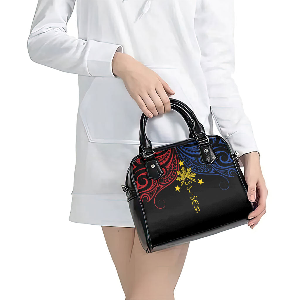 Philippines Heritage Shoulder Handbag Baybayin Philipinas Sun