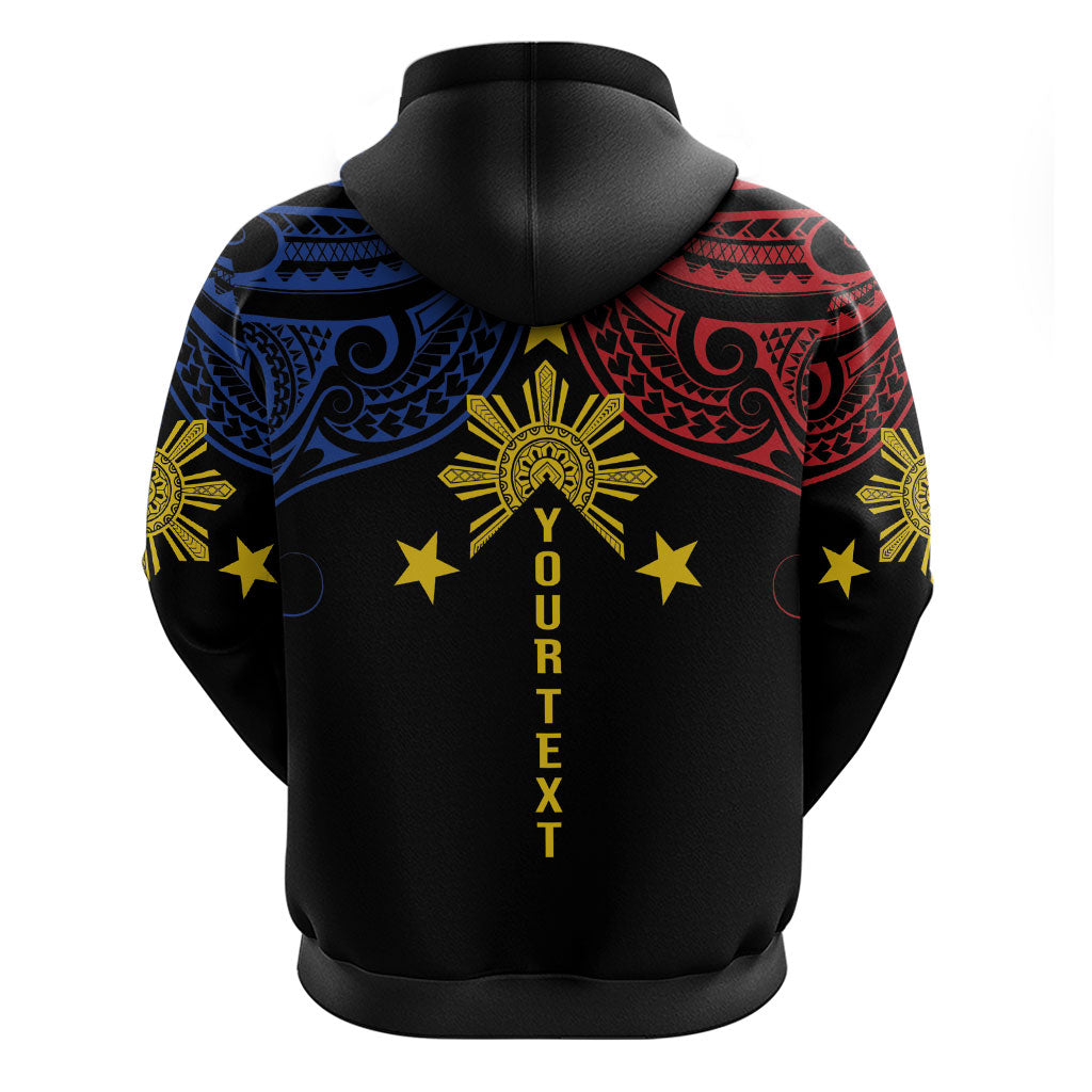 Philippines Heritage Personalized Zip Hoodie Baybayin Philipinas Sun