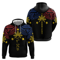 Philippines Heritage Personalized Zip Hoodie Baybayin Philipinas Sun