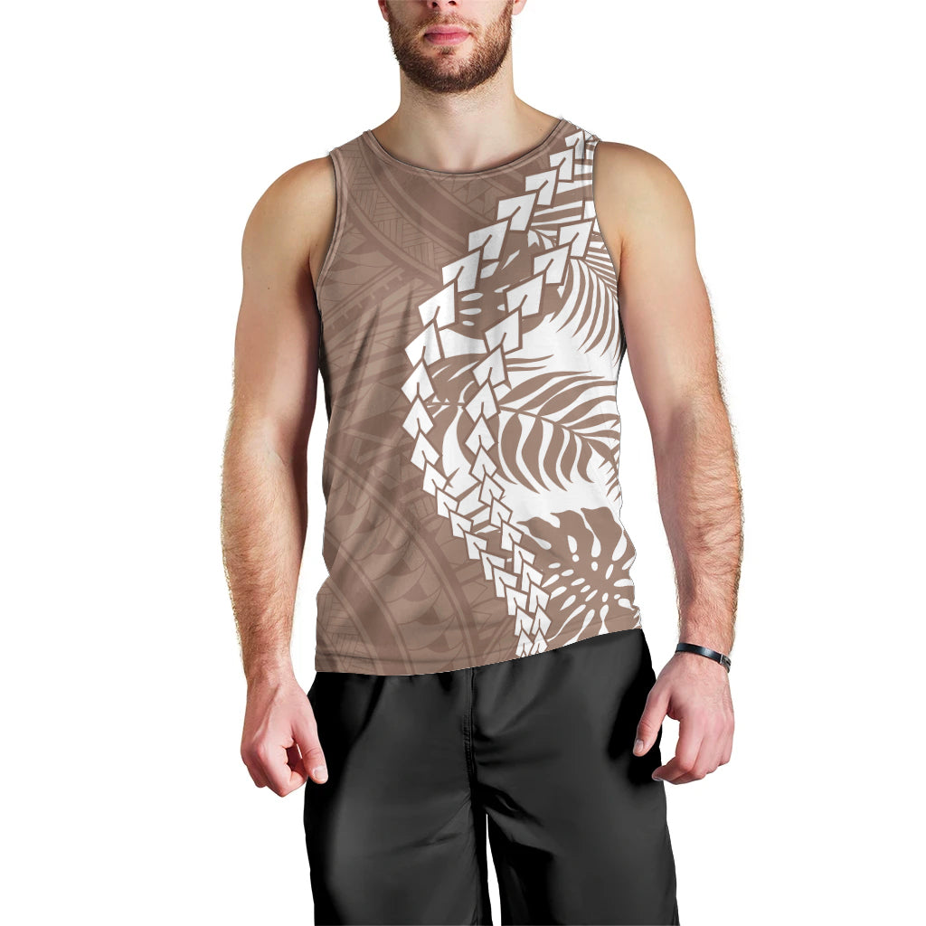 Polynesian Pride Men Tank Top Polynesia Tribal - Tropical Brown LT7 - Polynesian Pride