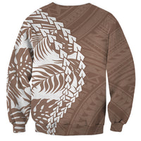 Polynesian Pride Sweatshirt Polynesia Tribal - Tropical Brown LT7 - Polynesian Pride