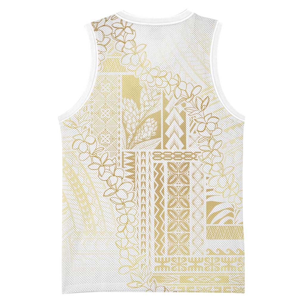 Samoa Lotu Tamaiti Mamanu Siapo Basketball Jersey Golden Plumeria LT7 - Polynesian Pride