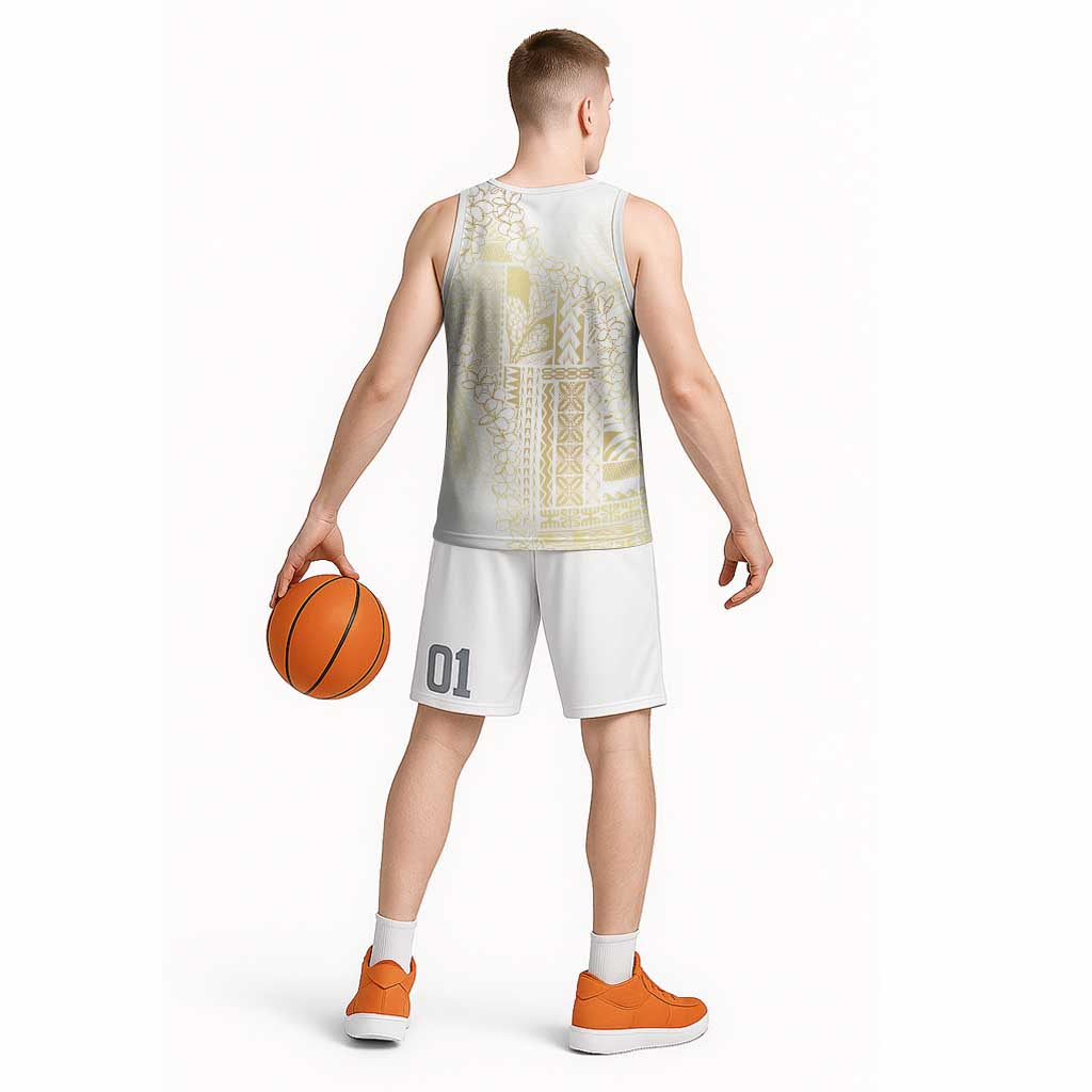 Samoa Lotu Tamaiti Mamanu Siapo Basketball Jersey Golden Plumeria LT7 - Polynesian Pride