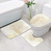Samoa Lotu Tamaiti Mamanu Siapo Bathroom Set Golden Plumeria - Polynesian Pride
