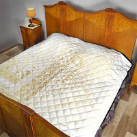 Samoa Lotu Tamaiti Mamanu Siapo Quilt Golden Plumeria - Polynesian Pride