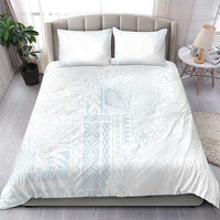 Samoa Lotu Tamaiti Mamanu Siapo Bedding Set Off White Plumeria - Polynesian Pride