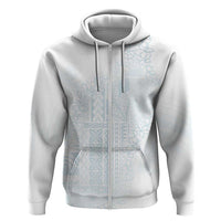 Samoa Lotu Tamaiti Mamanu Siapo Hoodie Off White Plumeria - Polynesian Pride