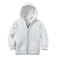 Samoa Lotu Tamaiti Mamanu Siapo Kid Hoodie Off White Plumeria LT7 Zip Hoodie Baby Blue - Polynesian Pride