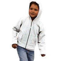 Samoa Lotu Tamaiti Mamanu Siapo Kid Hoodie Off White Plumeria LT7 - Polynesian Pride