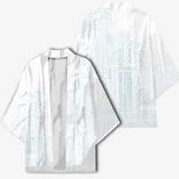 Samoa Lotu Tamaiti Mamanu Siapo Kimono Off White Plumeria - Polynesian Pride