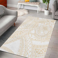 Samoa Lotu Tamaiti Ivory Area Rug Teuila Tatau - Polynesian Pride