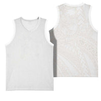 Samoa Lotu Tamaiti Ivory Basketball Jersey Teuila Tatau LT7 - Polynesian Pride