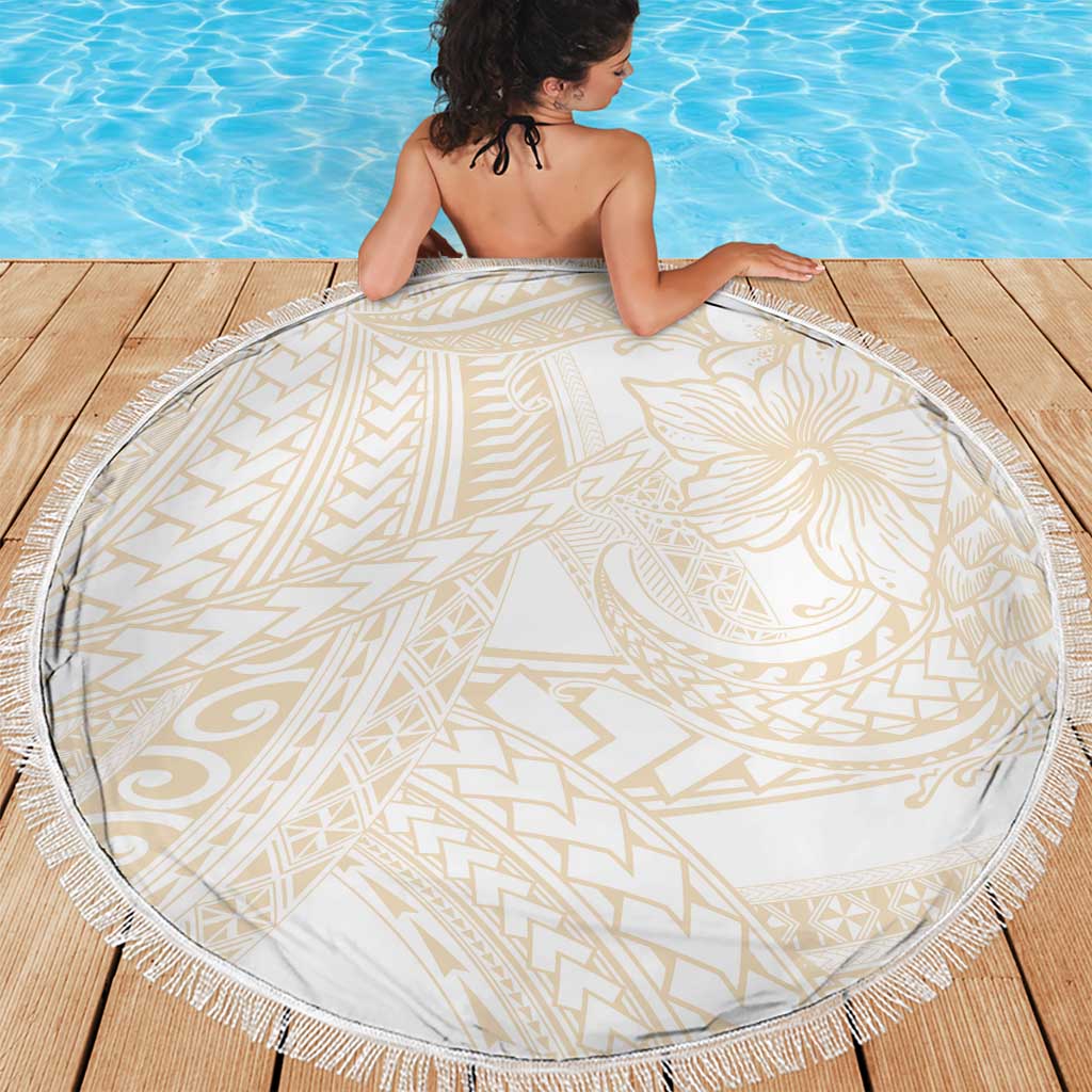 Samoa Lotu Tamaiti Ivory Beach Blanket Teuila Tatau - Polynesian Pride