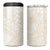 Samoa Lotu Tamaiti Ivory 4 in 1 Can Cooler Tumbler Teuila Tatau - Polynesian Pride