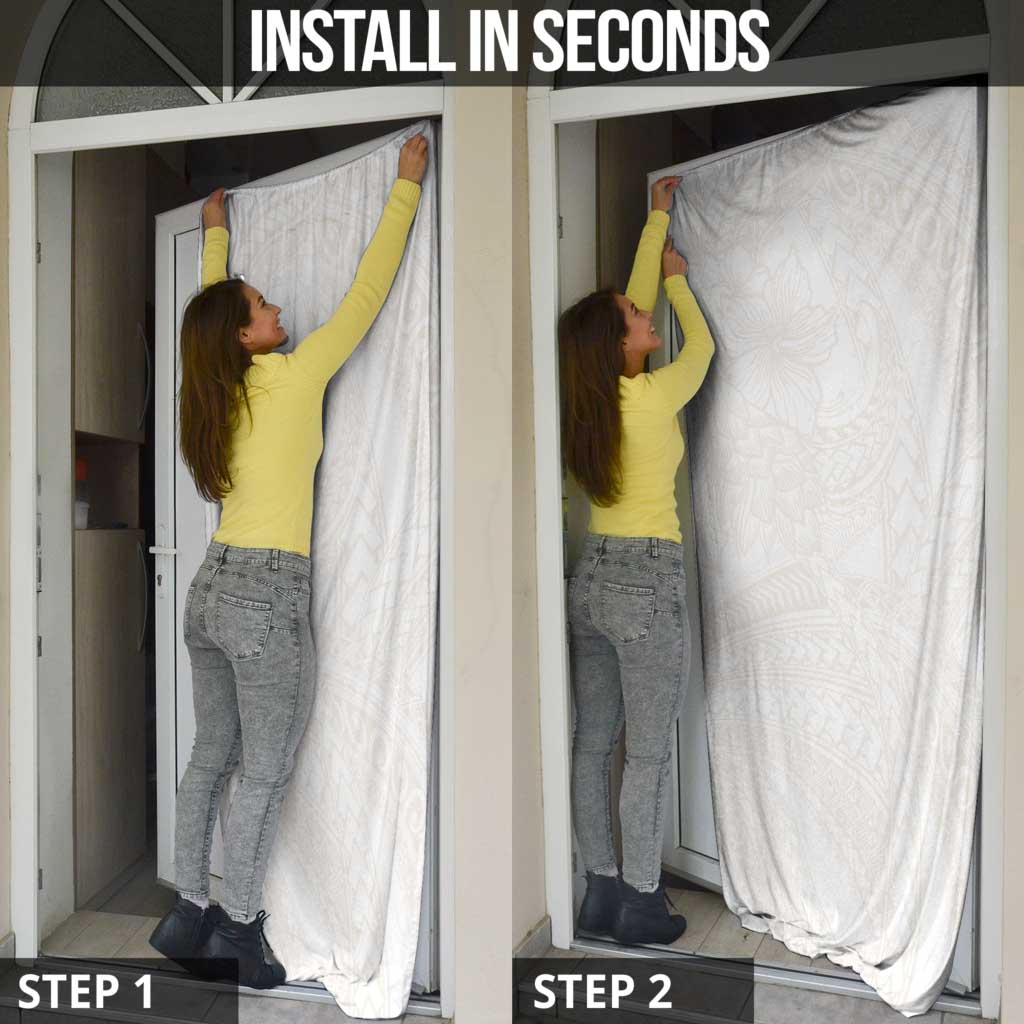 Samoa Lotu Tamaiti Ivory Door Cover Teuila Tatau - Polynesian Pride