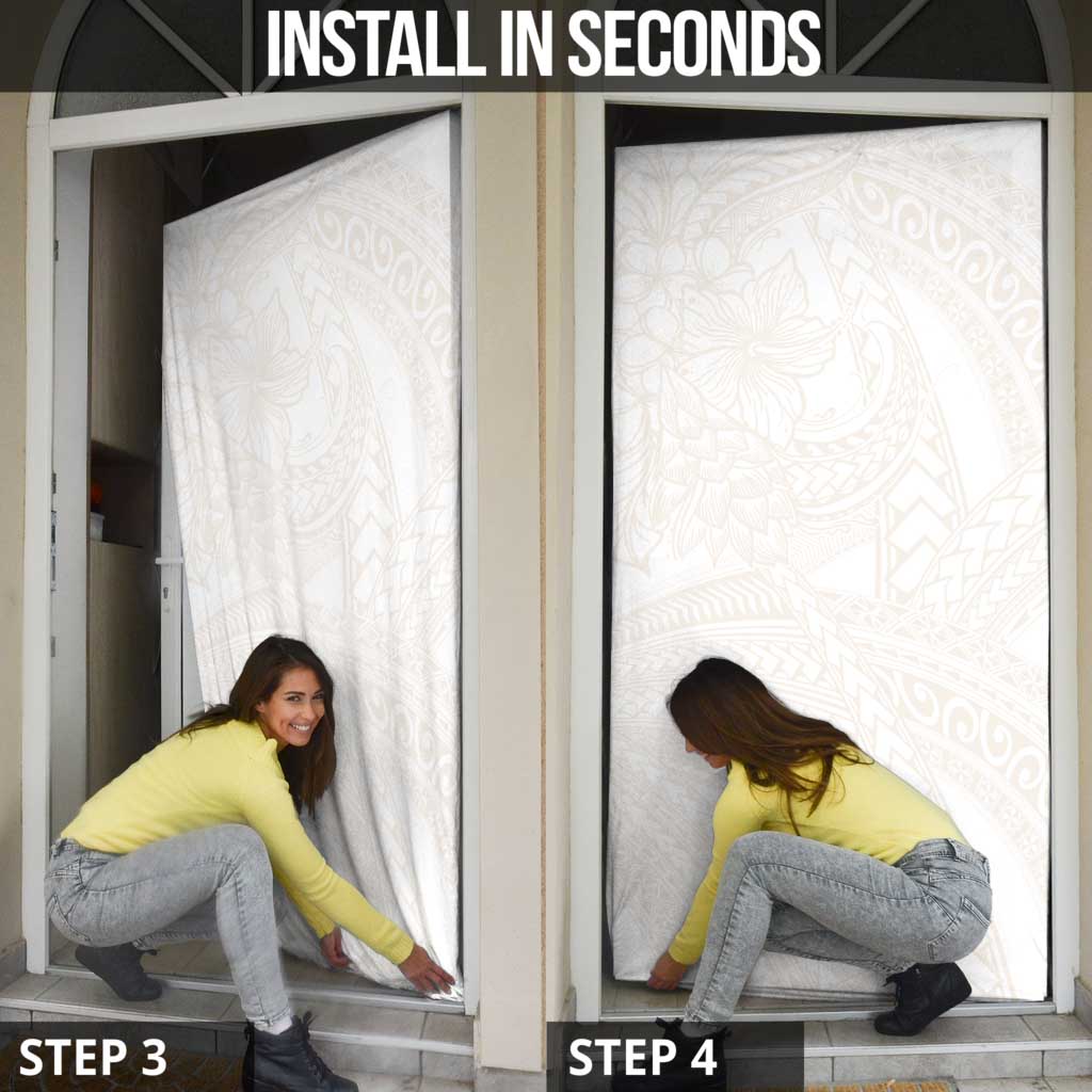 Samoa Lotu Tamaiti Ivory Door Cover Teuila Tatau - Polynesian Pride