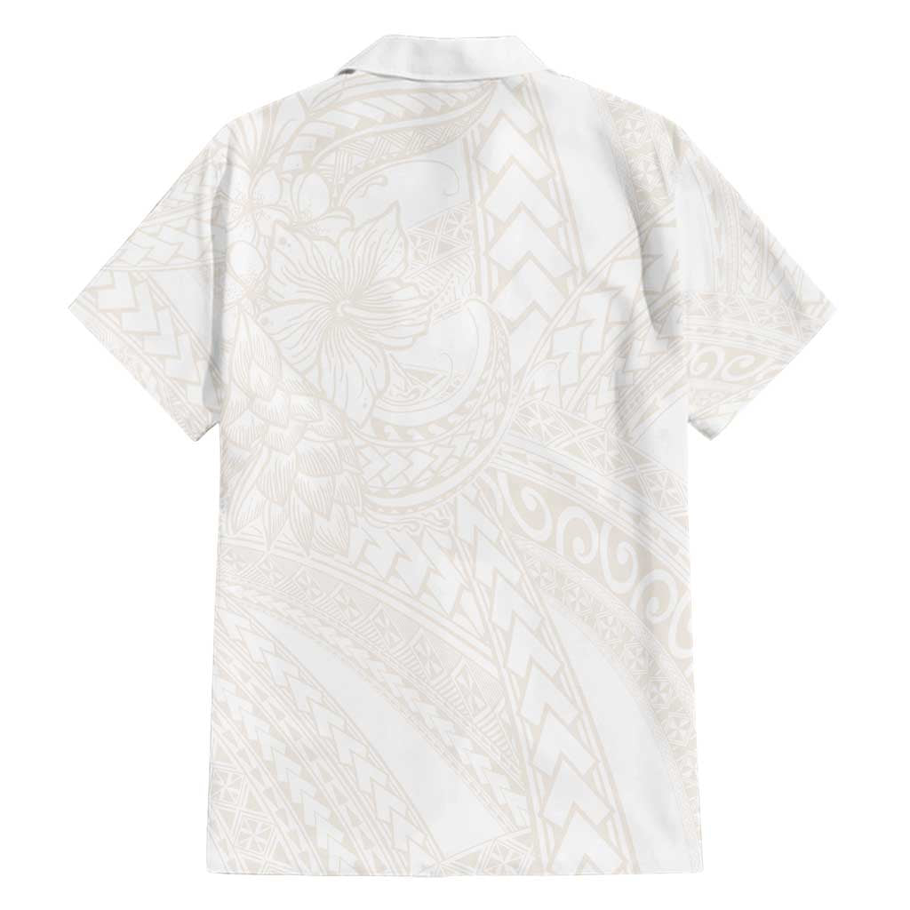 Samoa Lotu Tamaiti Ivory Family Matching Summer Maxi Dress and Hawaiian Shirt Teuila Tatau - Polynesian Pride