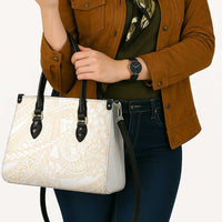 Samoa Lotu Tamaiti Ivory Leather Bag Teuila Tatau - Polynesian Pride