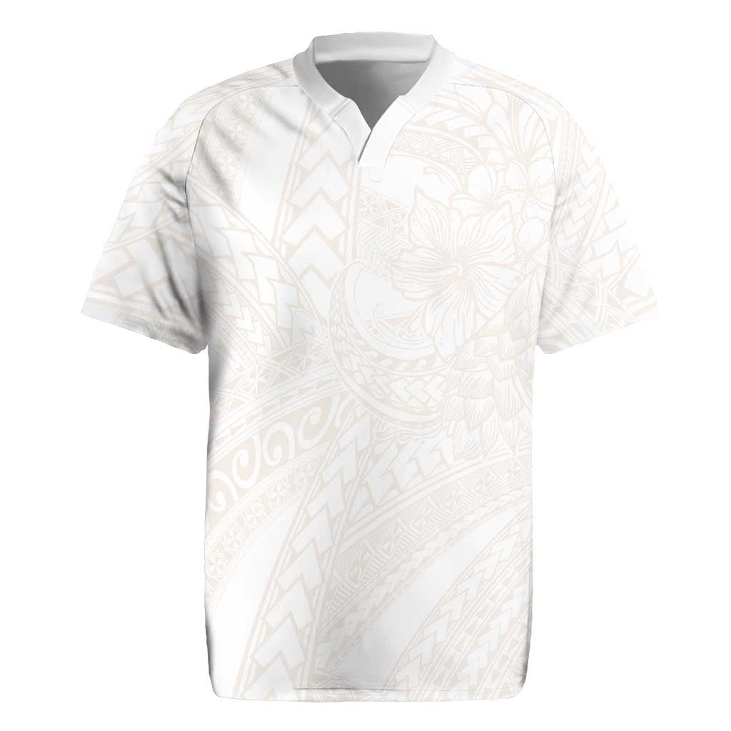 Samoa Lotu Tamaiti Ivory Rugby Jersey Teuila Tatau - Polynesian Pride