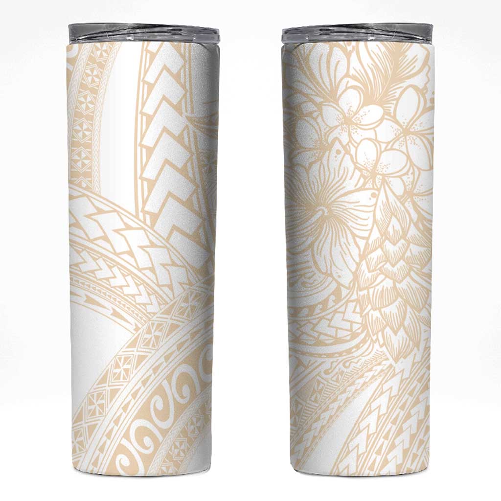 Samoa Lotu Tamaiti Ivory Skinny Tumbler Teuila Tatau - Polynesian Pride