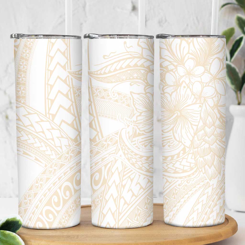 Samoa Lotu Tamaiti Ivory Skinny Tumbler Teuila Tatau - Polynesian Pride
