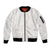 Samoa Lotu Tamaiti Ivory Sleeve Zip Bomber Jacket Teuila Tatau - Polynesian Pride