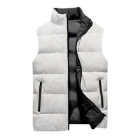 Samoa Lotu Tamaiti Ivory Sleeveless Puffer Jacket Teuila Tatau - Polynesian Pride