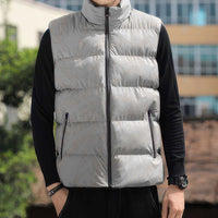 Samoa Lotu Tamaiti Ivory Sleeveless Puffer Jacket Teuila Tatau - Polynesian Pride