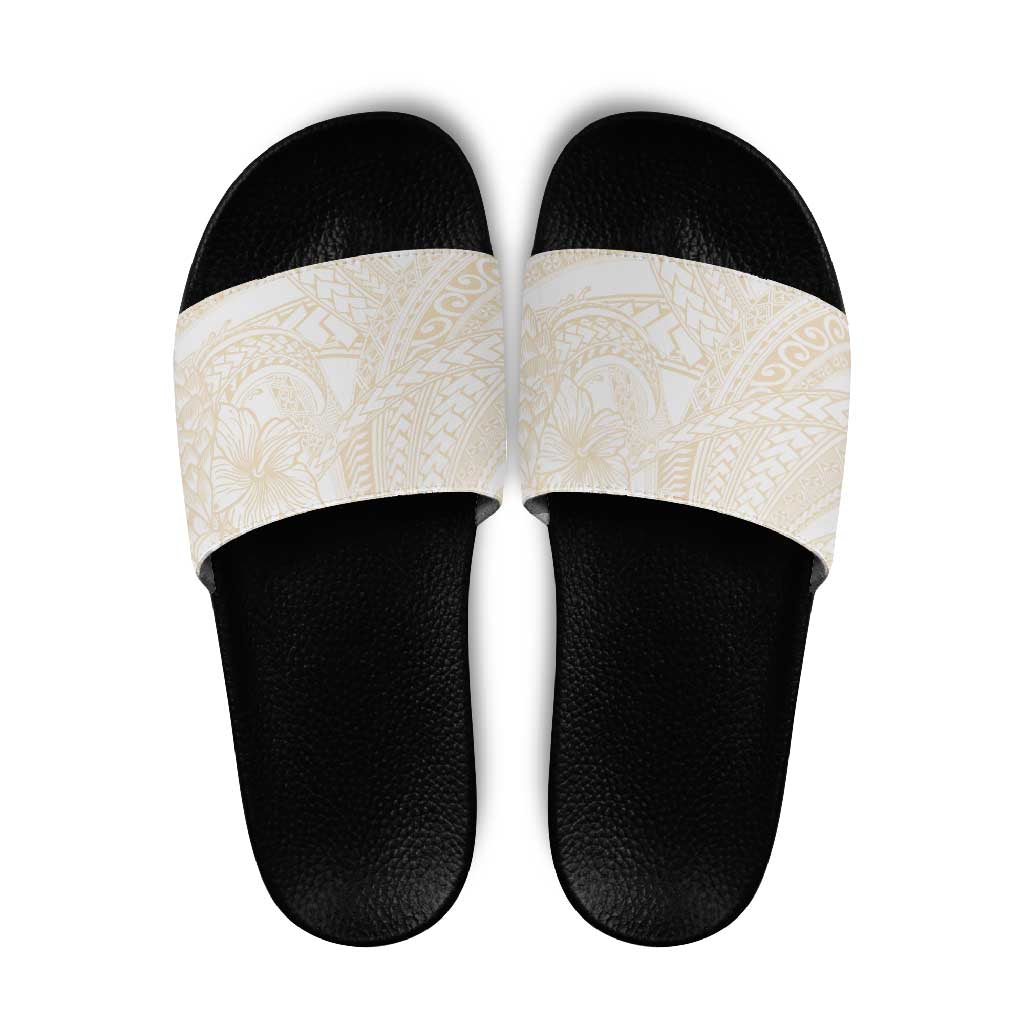 Samoa Lotu Tamaiti Ivory Slide Sandals Teuila Tatau - Polynesian Pride